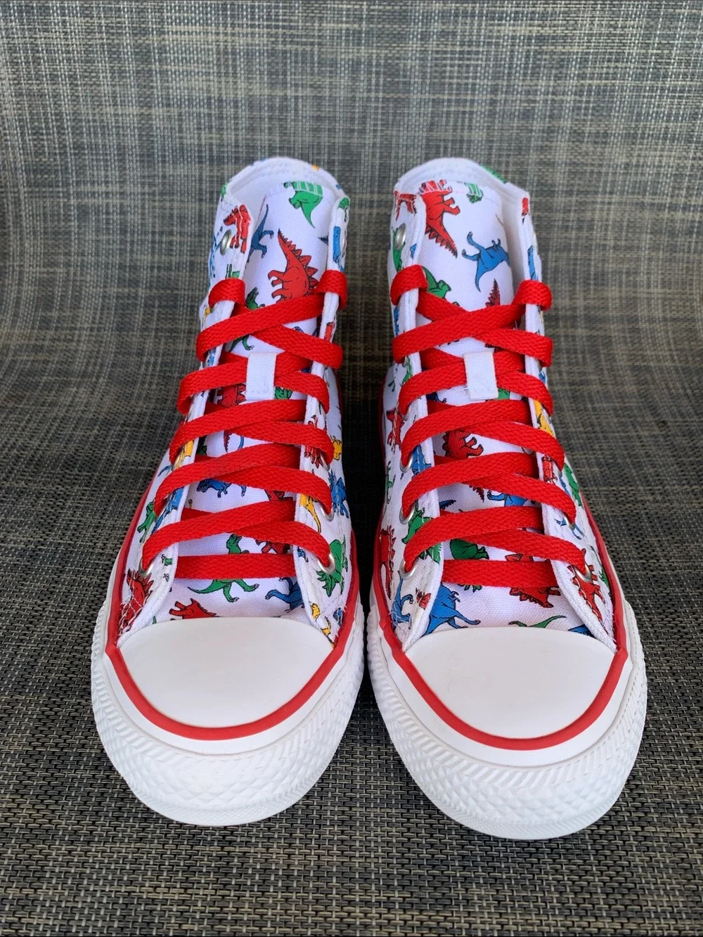 Converse All Star Dinoverse Kid High-Top Sneakers Dinosaur Print Canvas size 3.5